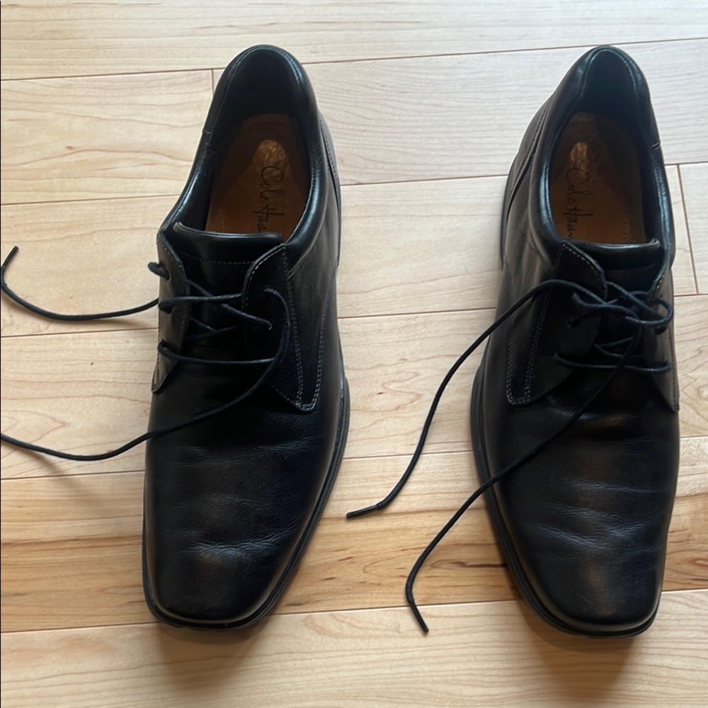 Cole Haan Men’s Black Leather Lace Oxford Shoes